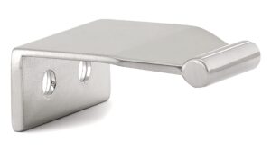 richelieu hardware bp386216195 5/8-inch (16 mm) center-to-center brushed nickel modern cabinet and drawer edge pull handle for kitchen, bathroom, and furniture