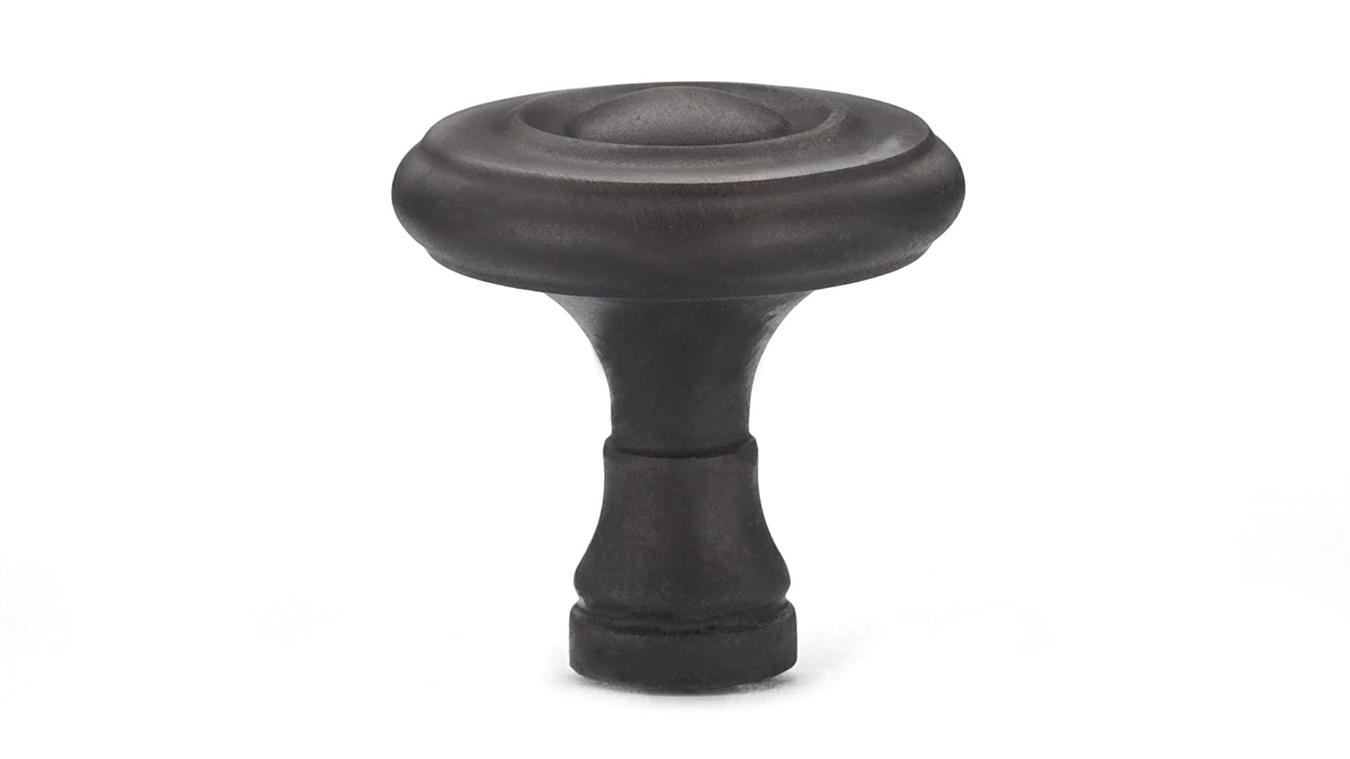 Richelieu Hardware BP74032BORB Boucherville Collection 1 1/4-inch (32 mm) Brushed Oil-Rubbed Bronze Traditional Cabinet and Drawer Knob for Kitchen, Bathroom, and Furniture