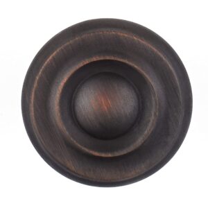 Richelieu Hardware BP74032BORB Boucherville Collection 1 1/4-inch (32 mm) Brushed Oil-Rubbed Bronze Traditional Cabinet and Drawer Knob for Kitchen, Bathroom, and Furniture