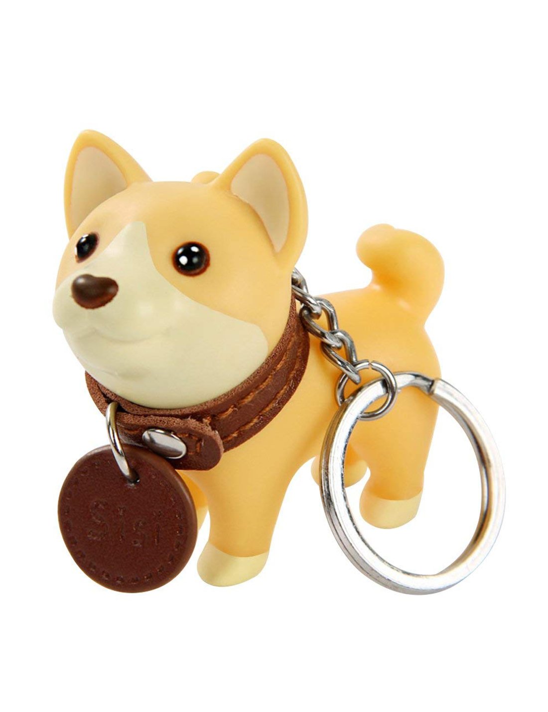 DomeStar Cute Dog Key Chain, Shiba Inu Keyring Keychain for Boys Girls Kids Children Adults, Super Adorable Dog Key Ring