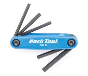 park tool aws-9.2 fold-up hex wrench and screwdriver set tool,blue