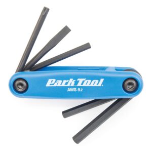 Park Tool AWS-9.2 Fold-Up Hex Wrench and Screwdriver Set Tool,Blue