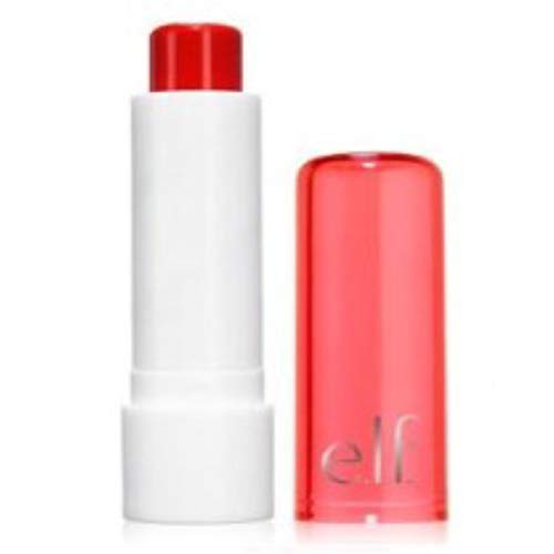 e.l.f. Essential Lip Kiss Balm, Nourishing, Moisturizing, 0.15 oz, Red