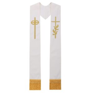 BLESSUME Pastor Wedding Embroidery Stole