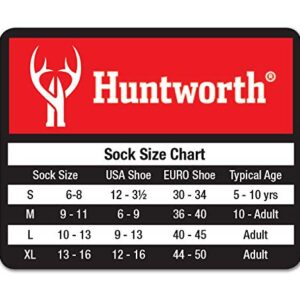 2 Pack Huntworth Heavyweight Wool Blend Boot Sock, Grey/fuchsia, Large