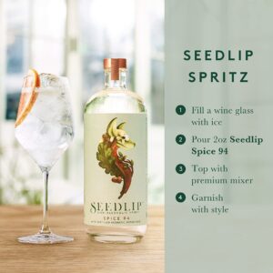 Seedlip Spice 94 - Non-alcoholic Spirit | Calorie Free, Sugar Free | Spirit Alternative | Alcohol Free Cocktails | 23.7fl oz (700ml)