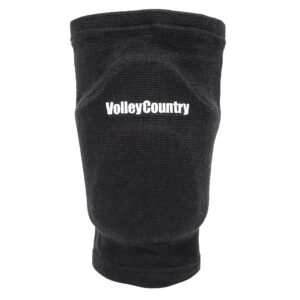 VolleyCountry Volleyball Knee Pads (Black, Large)