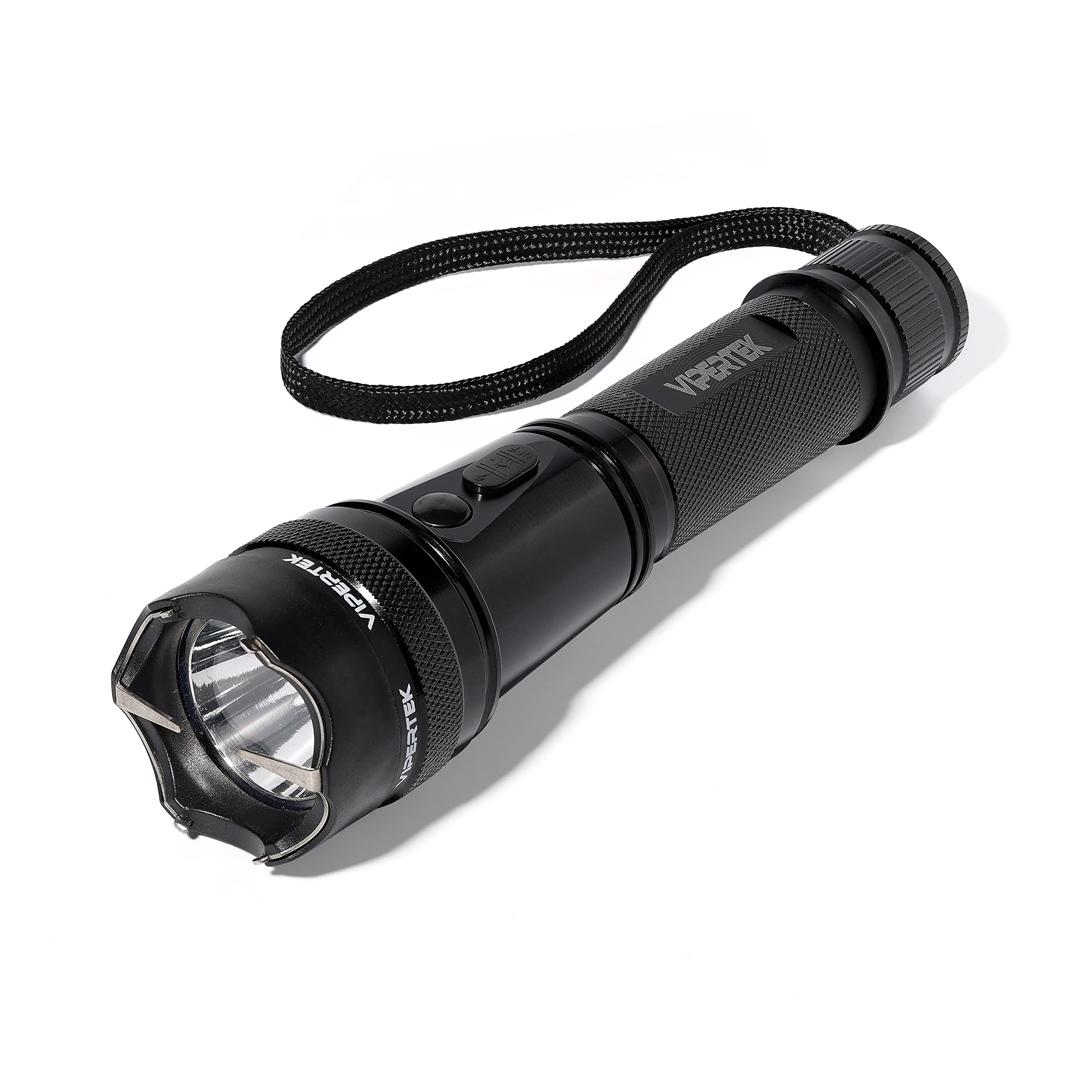 VIPERTEK VTS-195 Heavy Duty Aluminum Stun Gun for Self Defense Rechargeable with LED Flashlight