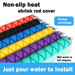 Aventik X-Tube Heat Shrink Wrap Tubing for Fishing Rod Grips with Non Slip Waterproof and Insulation 40 Inch Lengths Durable(Black-30mm)