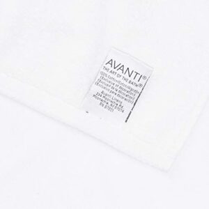 Avanti Linens - Bath Towel, Soft & Absorbent Cotton Towel (Dotted Circles Collection, White)