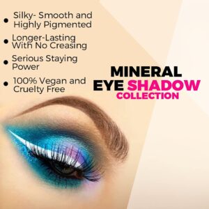 Concrete Minerals Eyeshadow, Silky- Smooth and Highly Pigmented, Longer-Lasting With No Creasing, 100% Vegan and Cruelty Free, Handmade in USA, 8 Grams Loose Mineral Powder (Mermaid)