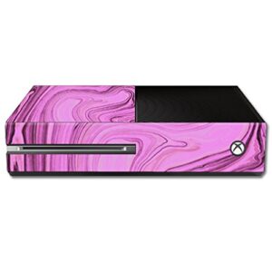 mightyskins skin compatible with microsoft xbox one - pink thai marble | protective, durable, and unique vinyl decal wrap cover | easy to apply, remove, and change styles | made in the usa