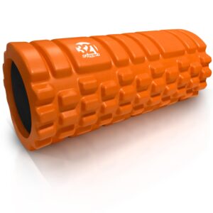 321 Strong Foam Roller - Medium Density Deep Tissue Massager for Muscle Massage and Myofascial Trigger Point Release, with 4K eBook - Orange