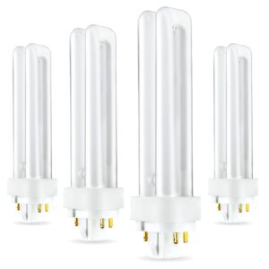 (4 pack) plc-18w 827, 4 pin g24q-2, 18 watt double tube, compact fluorescent light bulb, replaces sylvania 20683 and philips 38329-9 - pl-c 18w/827/4p/alto