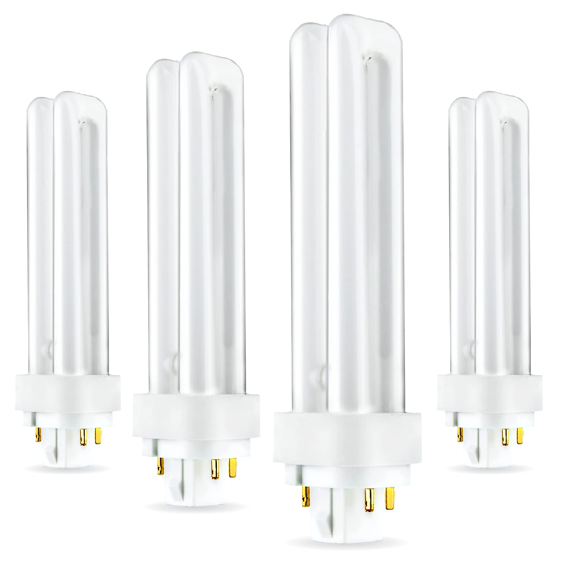 (4 Pack) PLC-18W 827, 4 Pin G24q-2, 18 Watt Double Tube, Compact Fluorescent Light Bulb, Replaces Sylvania 20683 and Philips 38329-9 - PL-C 18W/827/4P/ALTO