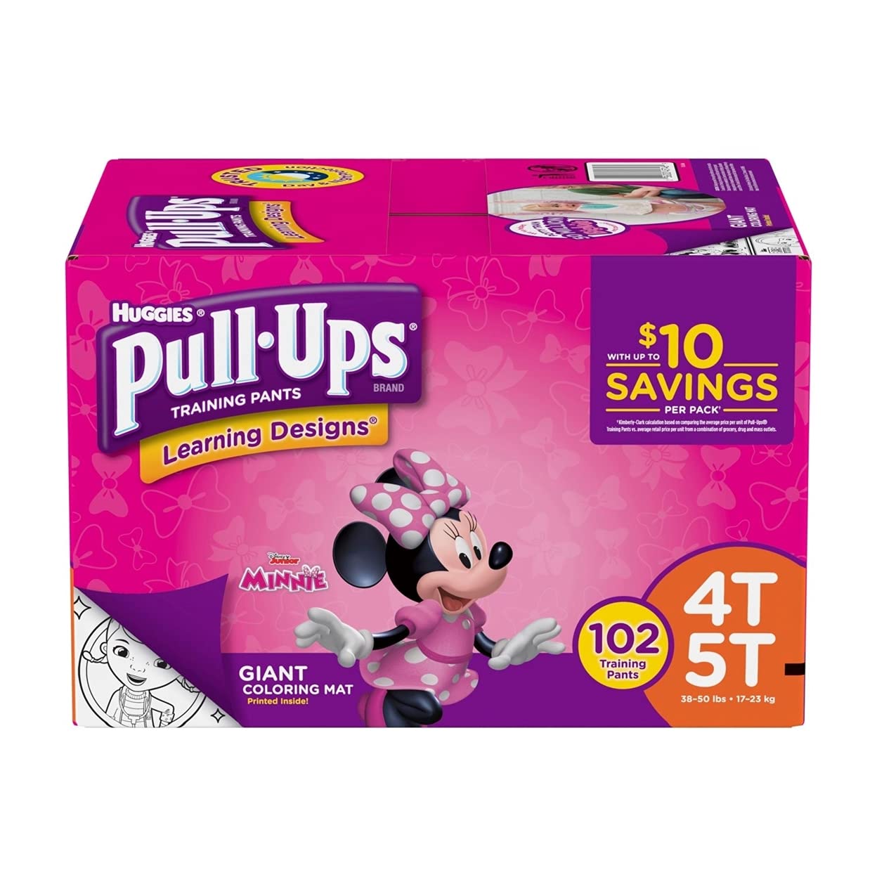 Huggies Pull-ups Training Pants for Girls (Size XL, 4T - 5T, 102 Count)