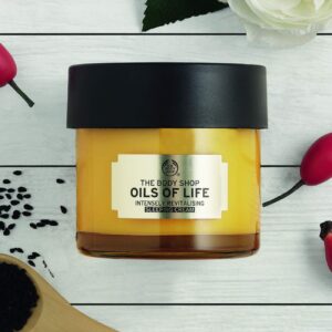 The Body Shop Oils Of Life Intensely Revitalising Sleeping Cream, 100% Vegan Night Cream, 2.7 Oz