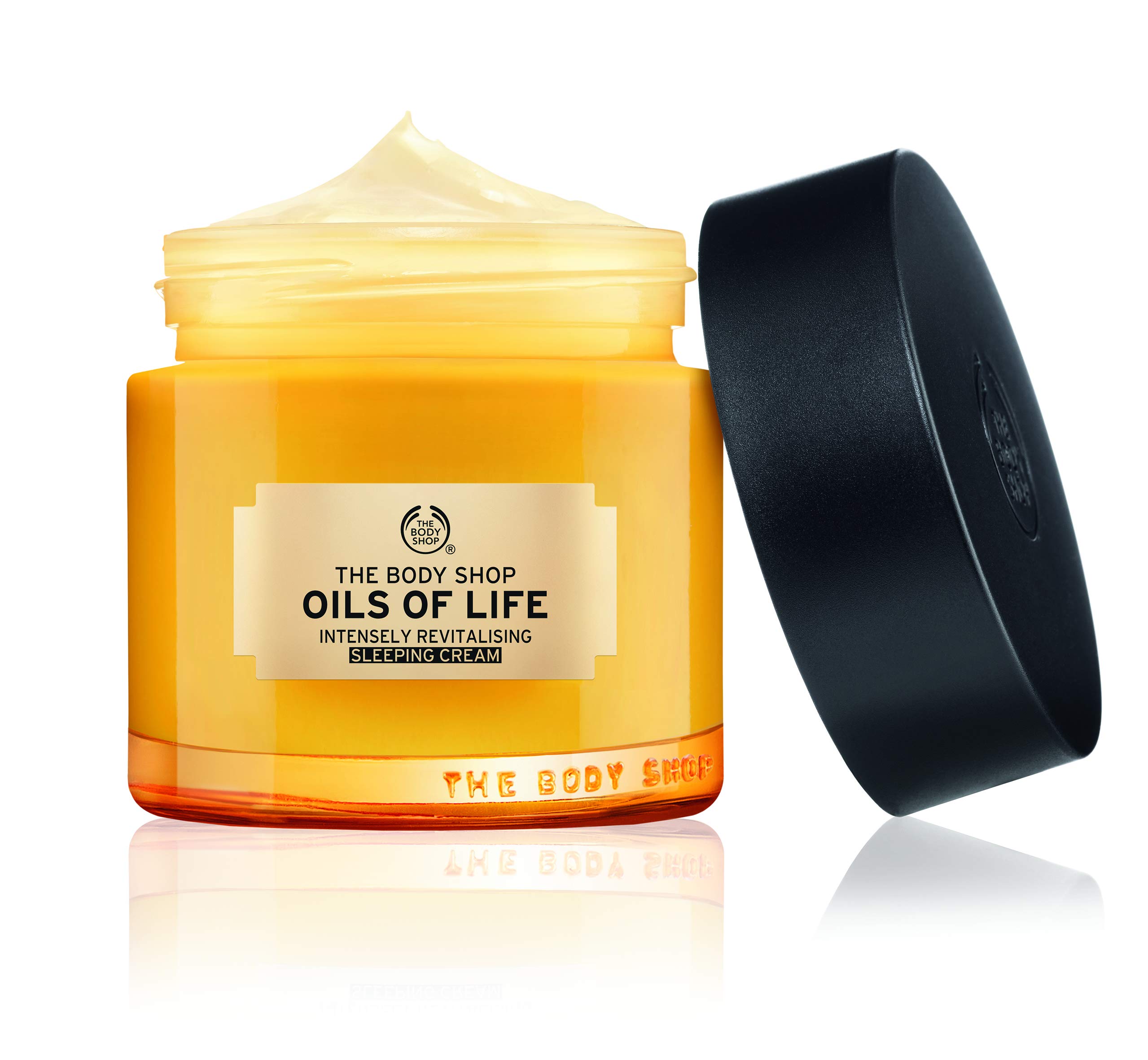 The Body Shop Oils Of Life Intensely Revitalising Sleeping Cream, 100% Vegan Night Cream, 2.7 Oz