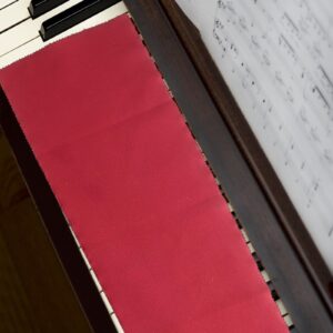 ULTNICE Piano Keyboard Anti-Dust Cover Key Cover Cloth for Piano Cleaning Care Burgundy