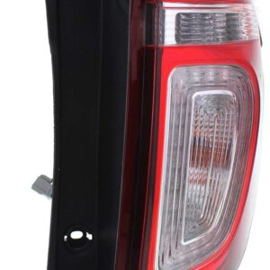 Evan Fischer Passenger Side Tail Light Assembly Compatible With 2011-2015 Ford Explorer, 2013-2015 Police Interceptor Utility With Bulb