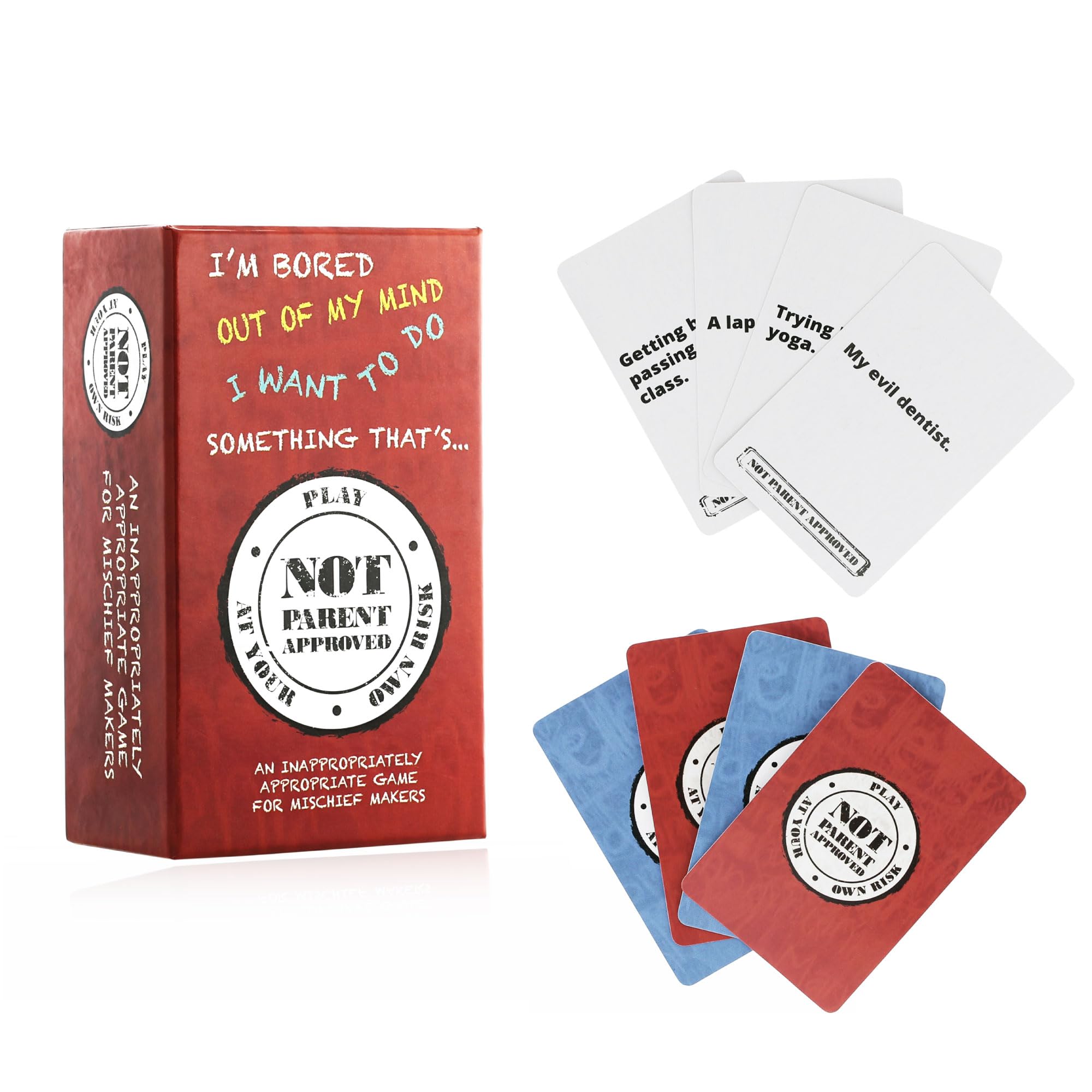 Not Parent Approved - The Hilarious Family Game Night Card Game for Kids, Teens & Tweens, The Perfect Funny Christmas & Birthday Gift for Boys & Girls