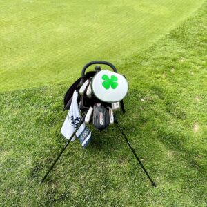 JP Lann Golf’s Lucky Irish Four Leaf Clover Celtic Shamrock Headcover for Drivers – Easy on-off Magnetic Closure - Premium Leather – Fits 460cc Drivers