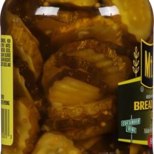 Mt. Olive Bread & Butter Chips Old Fashioned Sweet Fresh Pack Pickles Jar, 16 oz