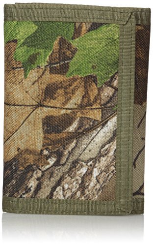 Realtree mens Nylon Trifold Wallet, Camo, One Size US