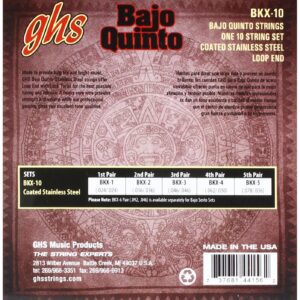 GHS Strings Bajo Quito (BKX-10)