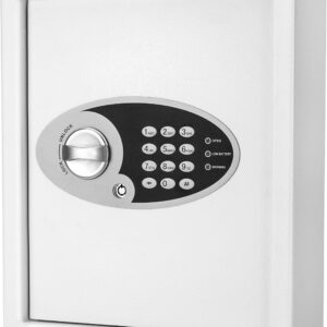 Barska Digital Keypad Wall Mount Safe Key Cabinet, 48 Position, White