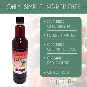 Joe’s Syrup Organic Flavored Syrup, Organic Cherry, 750 ml