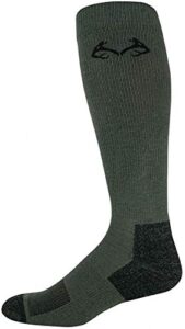 realtree men's lightwieght calf socks, size medium