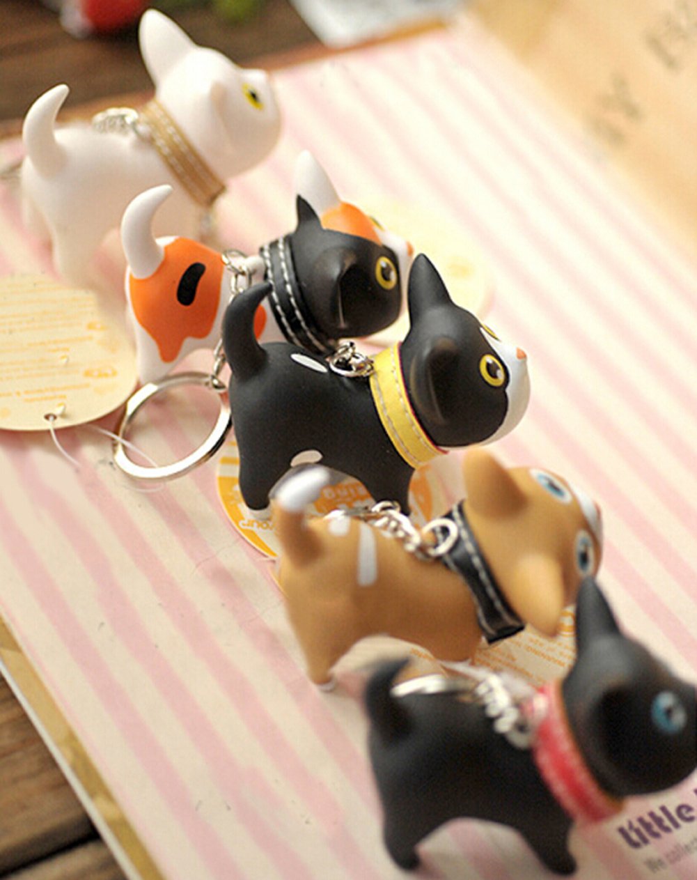 JOYJULY Cat Key Chain Kitten Keyrings for Car Key Chain Kawaii Adorable Bag Pendant,Gift Idea for Girls, Women and Men