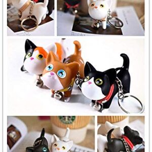 JOYJULY Cat Key Chain Kitten Keyrings for Car Key Chain Kawaii Adorable Bag Pendant,Gift Idea for Girls, Women and Men