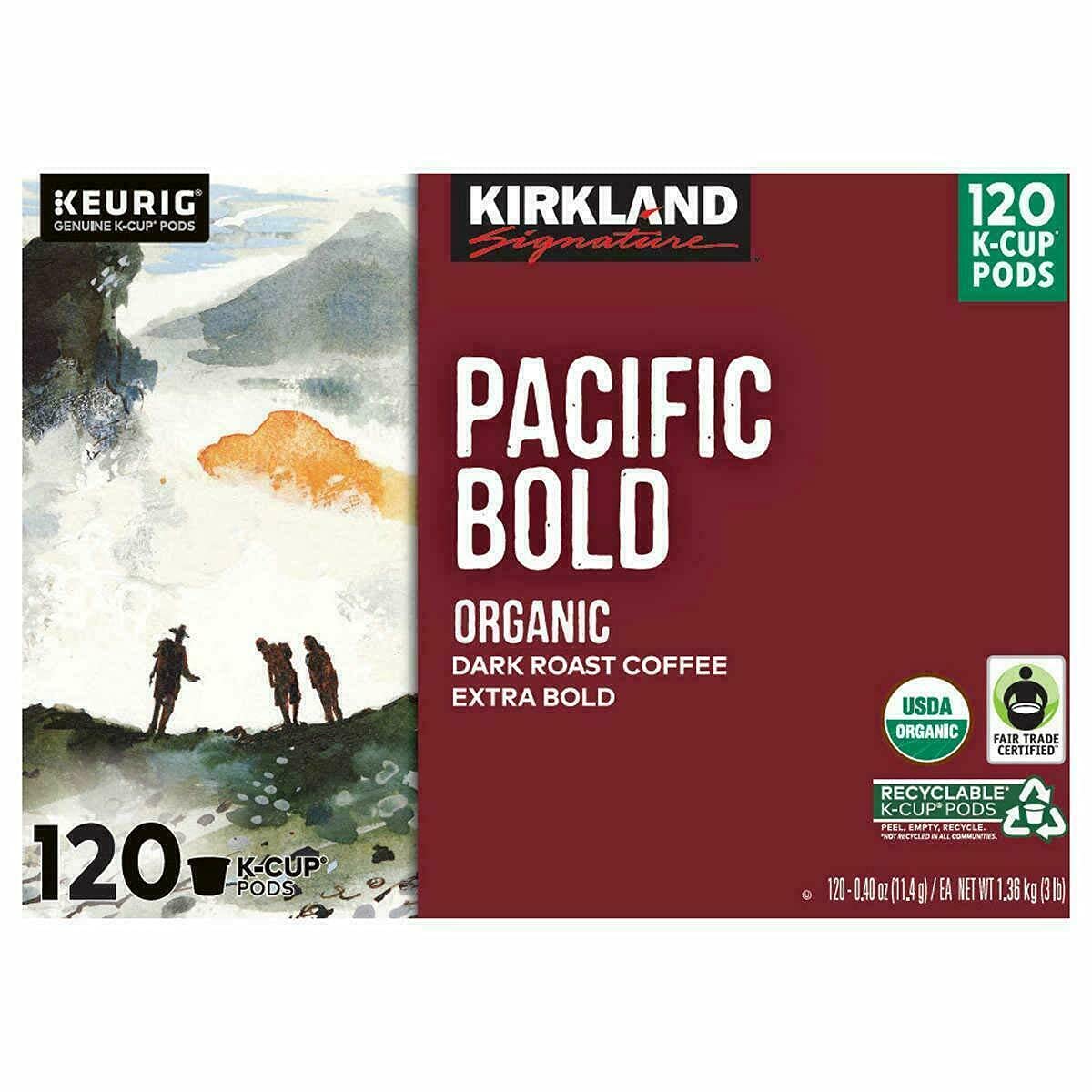 Kirkland Signature Pacific Bold K-cup, 120 Count