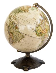 national geographic antique globe 12". made in the usa