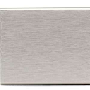 Richelieu Hardware BP989833170 Lincoln Collection 1 5/16-inch (33 mm) Center-to-Center Stainless Steel Modern Cabinet and Drawer Edge Pull Handle for Kitchen, Bathroom, and Furniture