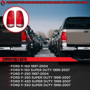 RAREELECTRICAL New Tail Light Pair Compatible With Ford F-150 F-250 1997-2004 Fo2801117 F85z 13404 Ca F85z13405ca F85z-13405-Ca F85z13404ca F85z-13404-Ca Fo2800117 F85z 13405 Ca