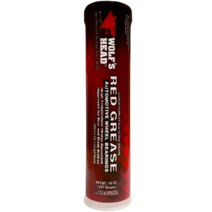 Wolf's Head Red Grease NLGI #2 (836-88301-91) 14 Oz Tube, Pack of 10