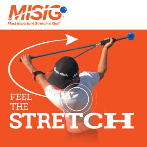 The Most Important Stretch in Golf - A Device, Golf Stretch, Golf Exercise, Golf Swing Train in One Motion. Perfect Practice Warm-Up. Shaft for Strength, Rhythm, Golf Stretching Device. Indoor/Outdoor