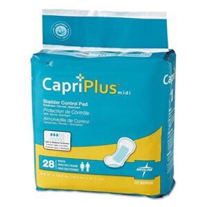 Capri Plus Bladder Control Pads, Extra Plus, 6 1/2" x 13 1/2", 28/Pack, 6/Carton