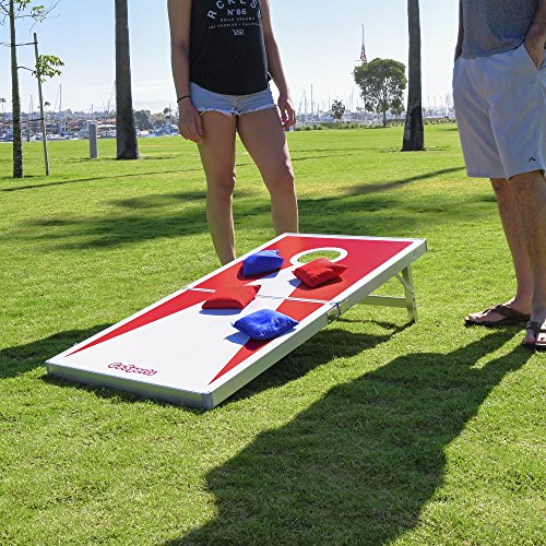 GoSports Classic Regulation Size Cornhole Set - Includes 8 Bean Bags & Rules