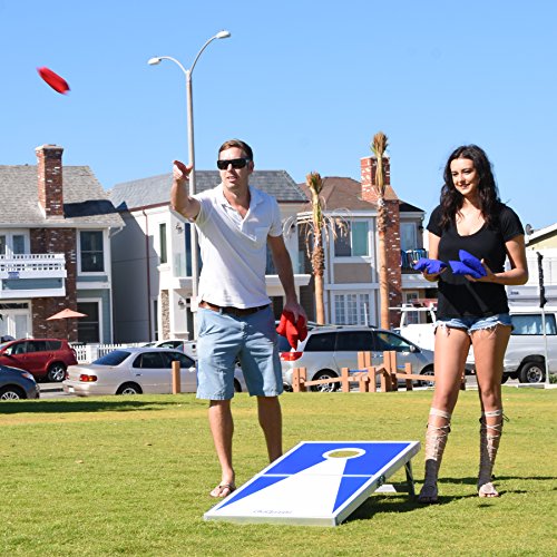 GoSports Classic Regulation Size Cornhole Set - Includes 8 Bean Bags & Rules