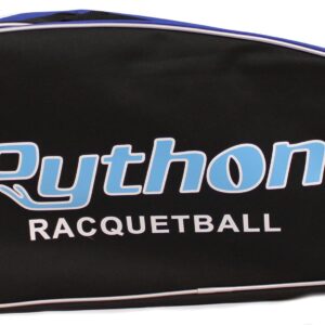 Python Deluxe "3R" (3 Racquet) Racquetball Bag Series (Black/Blue)