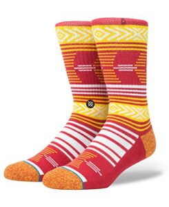 stance men's mazed trojans socks,large,cardinal