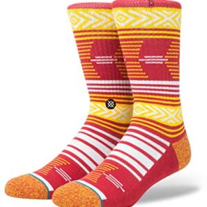 Stance Men's Mazed Trojans Socks,Large,Cardinal