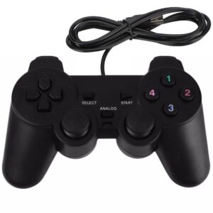 usb wired game controller for windows pc/raspberry pi remote controller gamepad gaming joystick dual vibration joypad for laptop desktop computer(windows 11/10/8/7) & steam/roblox/retropie/recalbox