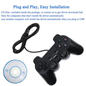 USB Wired Game Controller for Windows PC/Raspberry Pi Remote Controller Gamepad Gaming Joystick Dual Vibration Joypad for Laptop Desktop Computer(Windows 11/10/8/7) & Steam/Roblox/RetroPie/RecalBox