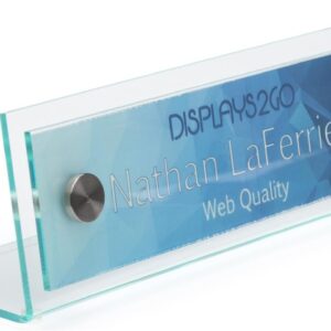 Displays2go D2G33603 8 x 2 Inch Acrylic Name Plate (NPSIGN82)