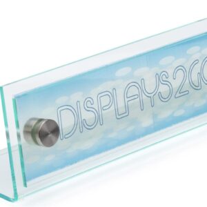 Displays2go D2G33603 8 x 2 Inch Acrylic Name Plate (NPSIGN82)